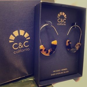 C&C California Mini Tortoise Earrings